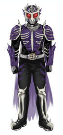 Coloured full body sketch - Kamen Rider OC art
