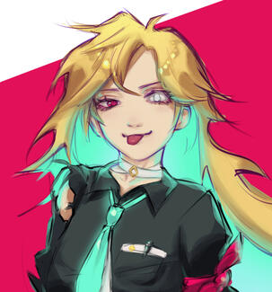 Coloured sketch - chest up